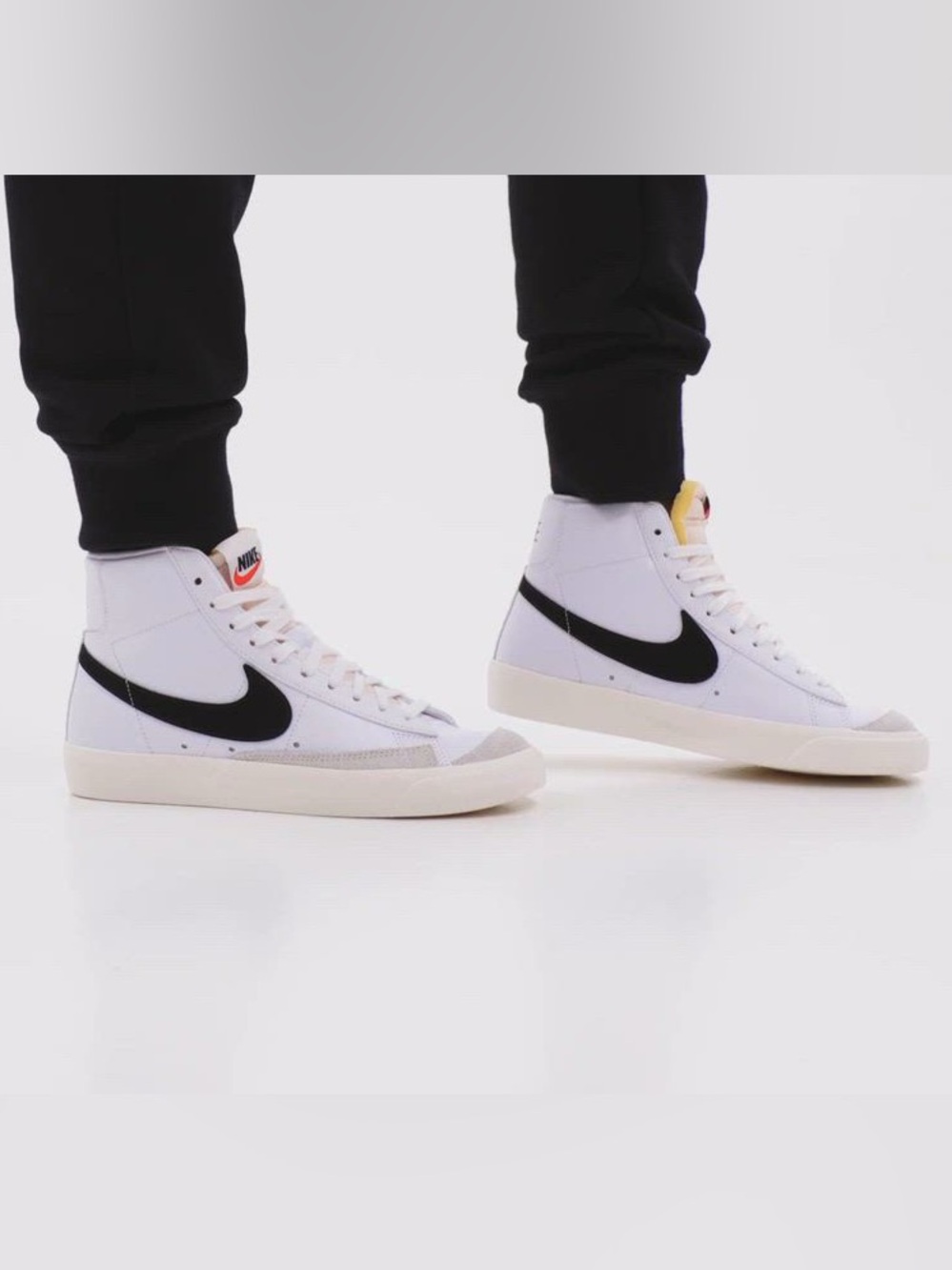 Nike Blazer Mid 77 with Black Swoosh